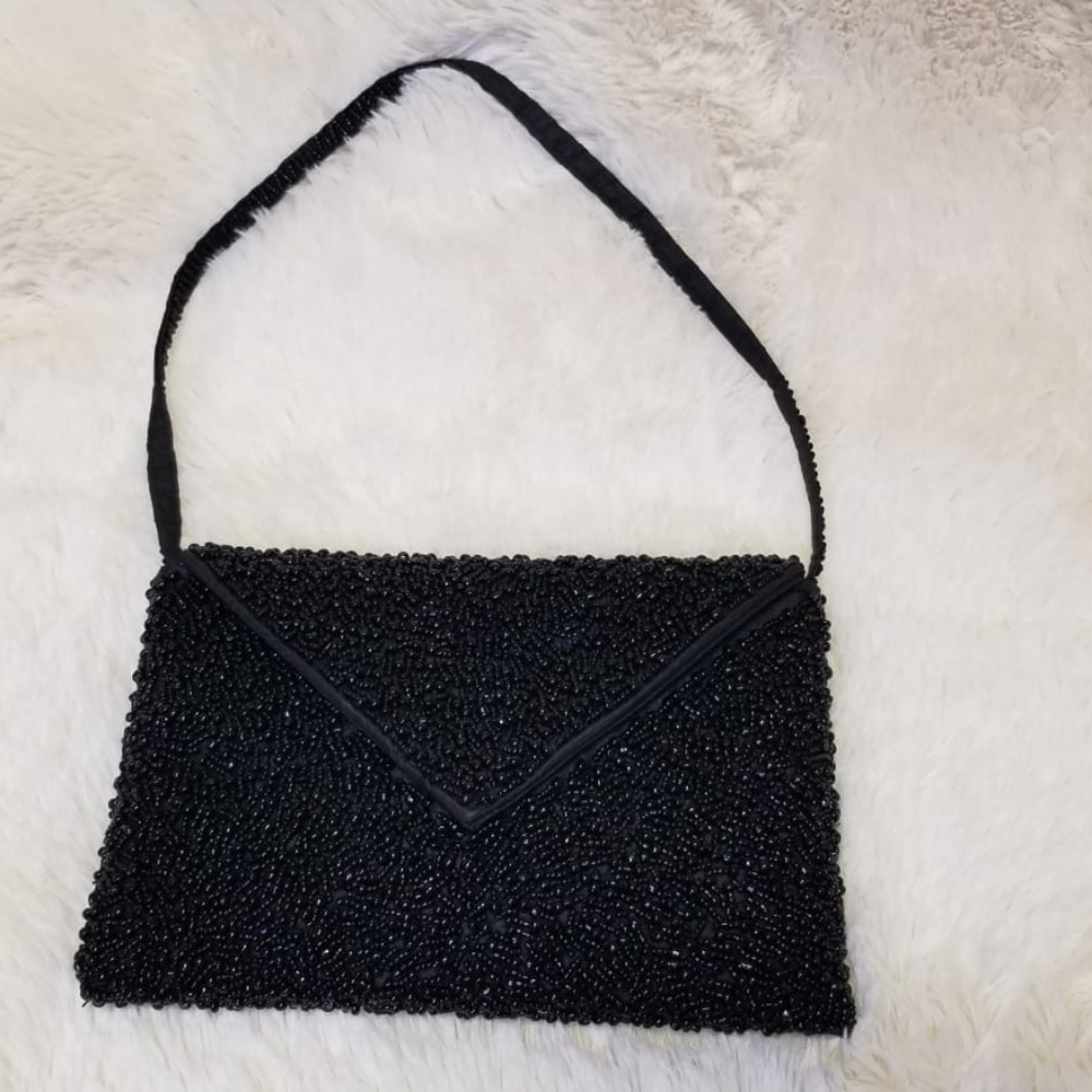 Black evening bag